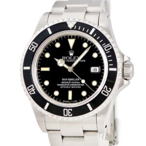 ロレックス ROLEX シードゥエラー 16600 L番 ブラック ベンツ針 逆回転防止ベゼル オイスター デイト メンズ 腕時計自動巻き ブラック 【中古】