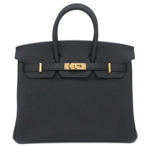 エルメス HERMES ハンドバッグ バーキン25 トゴ ブラック ゴールド金具 新品 未使用 黒 2023年製 B 【箱】 【中古】