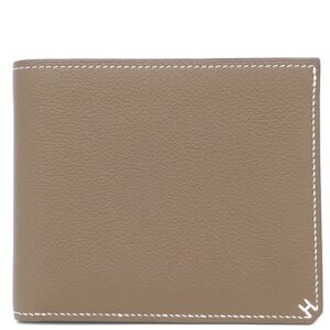 エルメス HERMES 二つ折り財布 Hセリエ コンパクト エバーカラー エトゥープ グレージュ 2024年製 W 【中古】