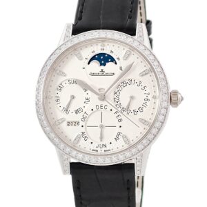 ジャガールクルト JAEGER LECOULTRE ランデヴー パーペチュアルカレンダー Q3493420 342.3.21.S K18WG無垢 純正ダイヤ メンズ 腕時計自動巻き シルバー 【中古】中古美品
