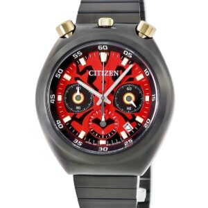 シチズン CITIZEN ツノクロノ ダースモール AN3668-55W 未使用 スターウォーズ コラボ スモールセコンド メンズ 腕時計クオーツ レッド 【中古】未使用保管品