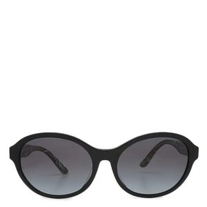バーバリー BURBERRY サングラス ラウンド シェイプ 58□17 プラスチック ブラック シルバー金具 チェック グラデーション 0BE4274D 【箱】 【中古】中古美品