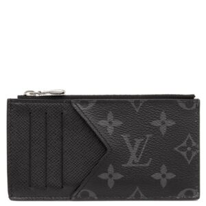 ルイヴィトン LOUIS VUITTON コインケース コインカード ホルダー タイガ モノグラムエクリプス ノワール シルバー金具 黒 タイガ モノグラム フラグメントケース M30271 RFID 【箱】 【中古】