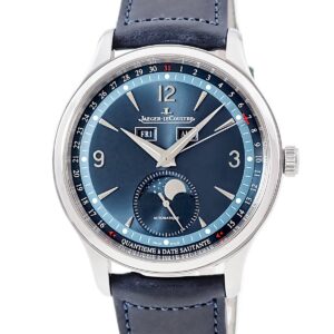 ジャガールクルト JAEGER LECOULTRE マスター コントロール カレンダー Q4148480 830.8.A6.S ムーンフェイズ 限定 メンズ 腕時計自動巻き ブルー 【中古】中古美品